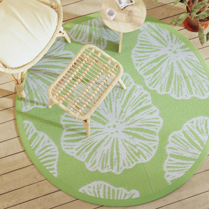 Tappeto da Esterno ARAKIL Verde Ø160 cm in PP
