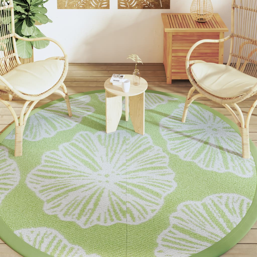 Tappeto da Esterno ARAKIL Verde Ã˜200 cm in PP