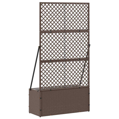 Fioriera a traliccio da giardino Marrone 70 x 30 x 135 cm