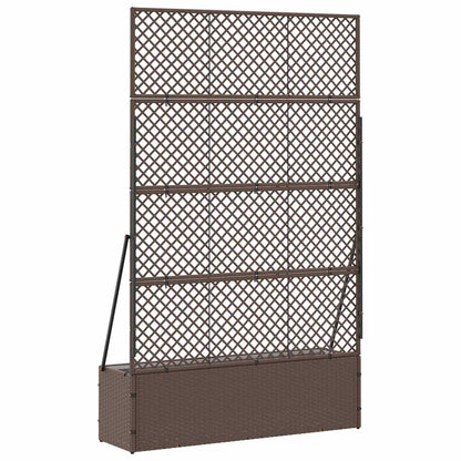 Fioriera a traliccio da giardino Marrone 105 x 30 x 170 cm