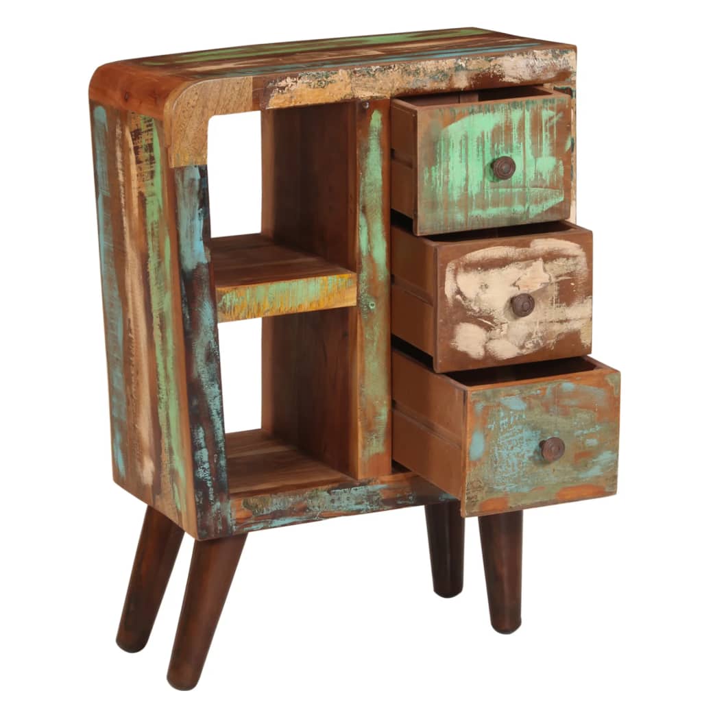 Credenza 55x30x80 cm in Legno Massello di Recupero