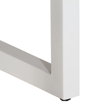 Tavolo Consolle Marrone 110x35x76 cm Massello Mango e Ferro