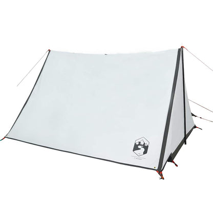 Tenda Campeggio 2 Persone Bianca Tessuto Oscurante Impermeabile