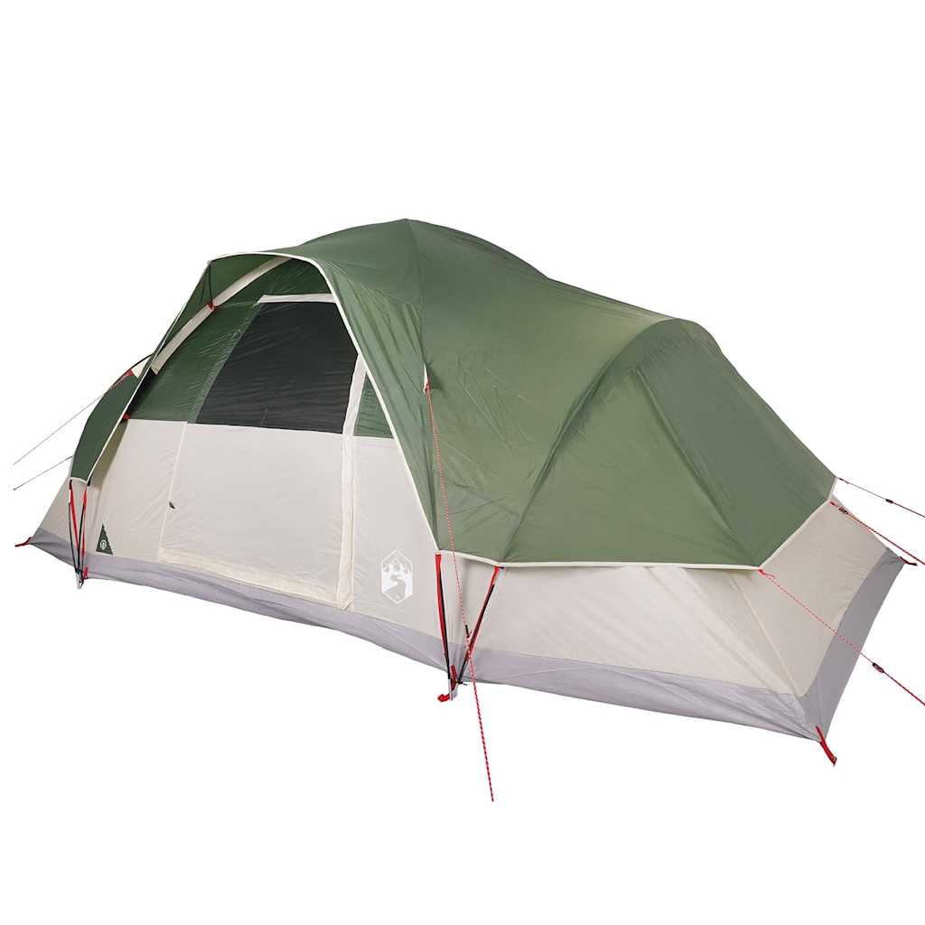 Tenda da Campeggio a Cupola per 9 Persone Verde Impermeabile