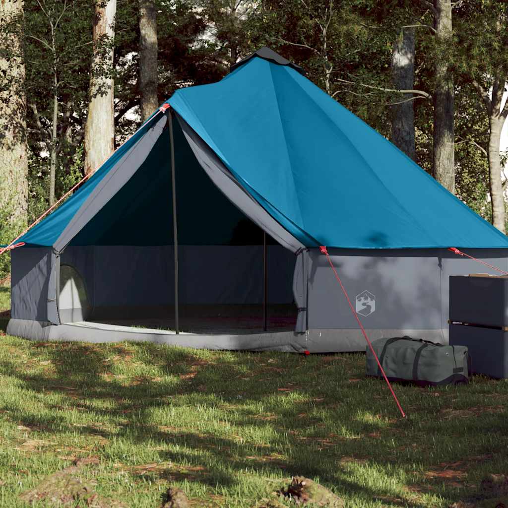 Tenda Familiare Tipi per 6 Persone Blu Impermeabile