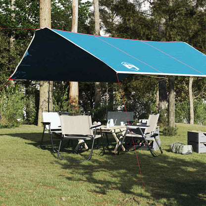 Telone da Campeggio Blu 420x440 cm Impermeabile