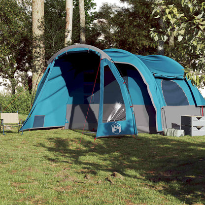 Tenda Familiare per 6 Persone Blu Impermeabile