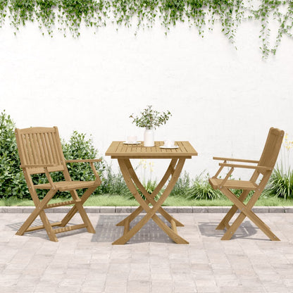 Sedie Giardino Pieghevoli 2 pz 58x54,5x90 cm Massello Acacia
