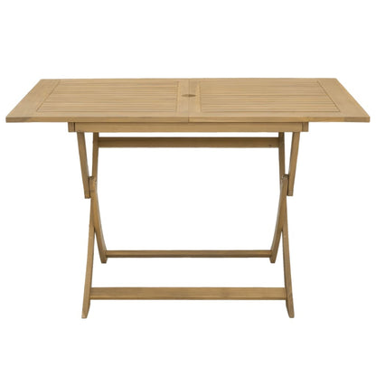 Tavolo da Giardino Pieghevole 120x70x75cm Legno Massello Acacia