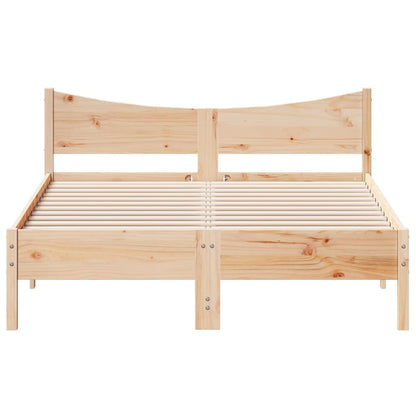 Letto senza Materasso 140x200 cm in Legno Massello di Pino