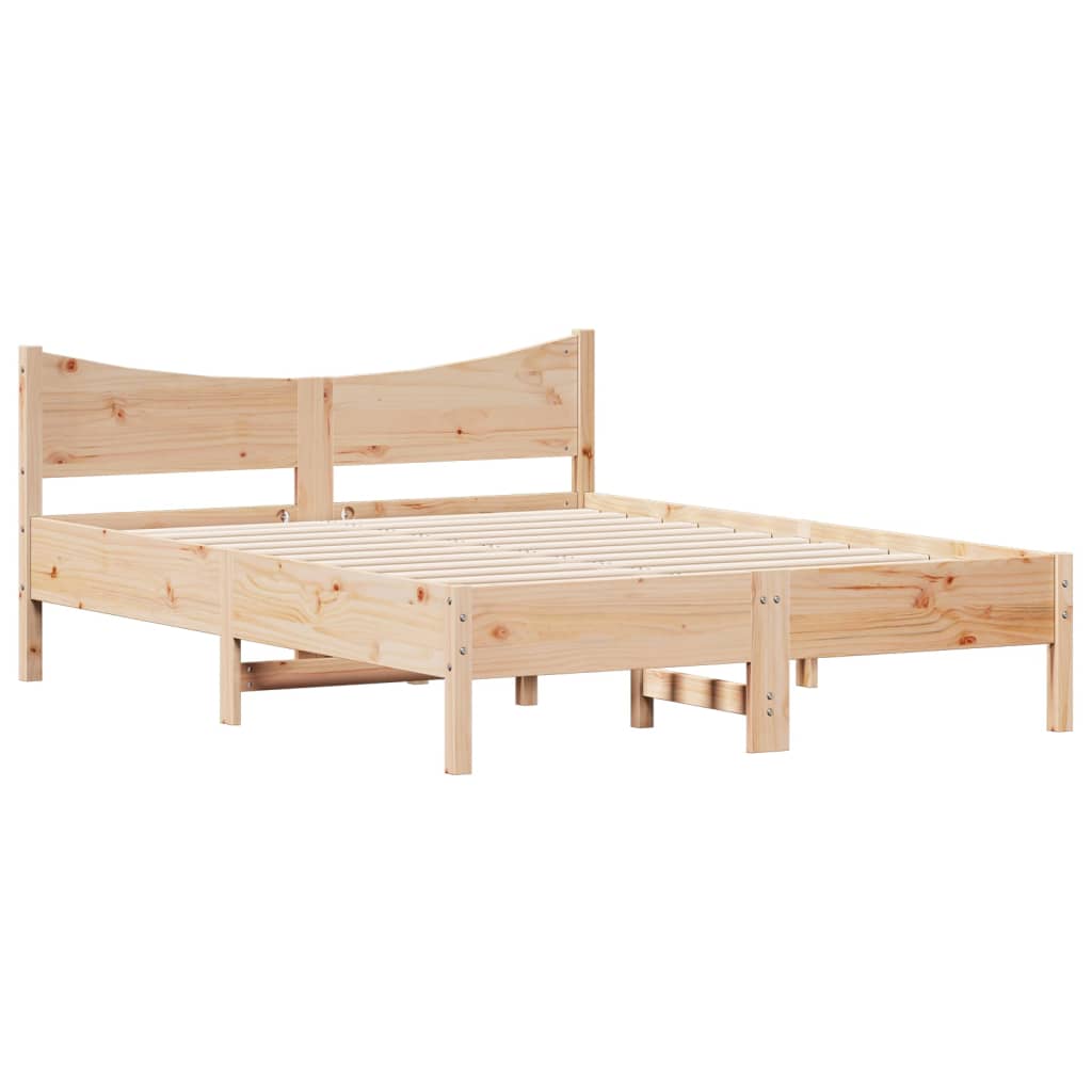 Letto senza Materasso 120x200 cm in Legno Massello di Pino