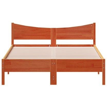Letto senza Materasso Marrone Cera 120x200 cm in Legno di Pino