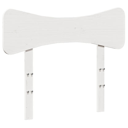 Testiera Bianca 90 cm in Legno Massello di Pino