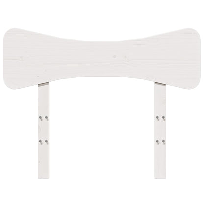 Testiera Bianca 90 cm in Legno Massello di Pino