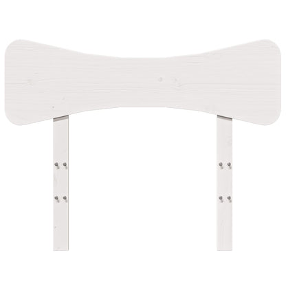 Testiera Bianca 75 cm in Legno Massello di Pino