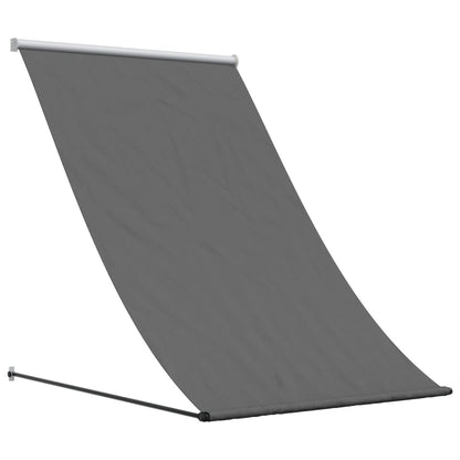 Tenda da Sole Retrattile Antracite 100x150 cm Tessuto e Acciaio