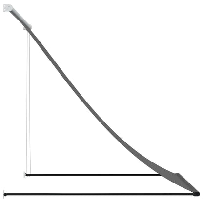 Tenda da Sole Retrattile Antracite 100x150 cm Tessuto e Acciaio