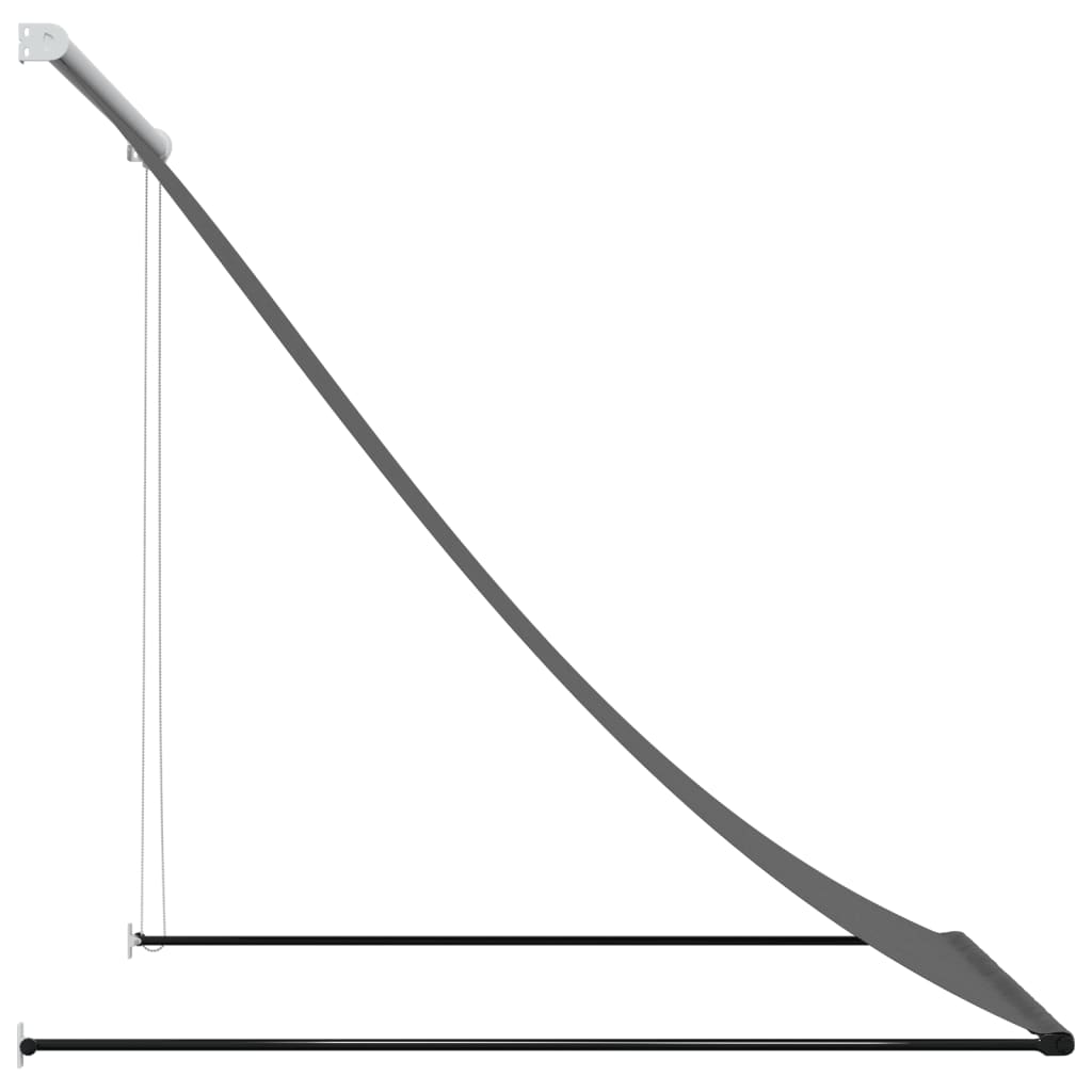 Tenda da Sole Retrattile Antracite 150x150 cm Tessuto e Acciaio