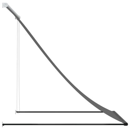 Tenda da Sole Retrattile Antracite 150x150 cm Tessuto e Acciaio