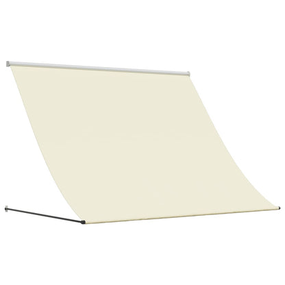 Tenda da Sole Retrattile Crema 250x150 cm in Tessuto e Acciaio