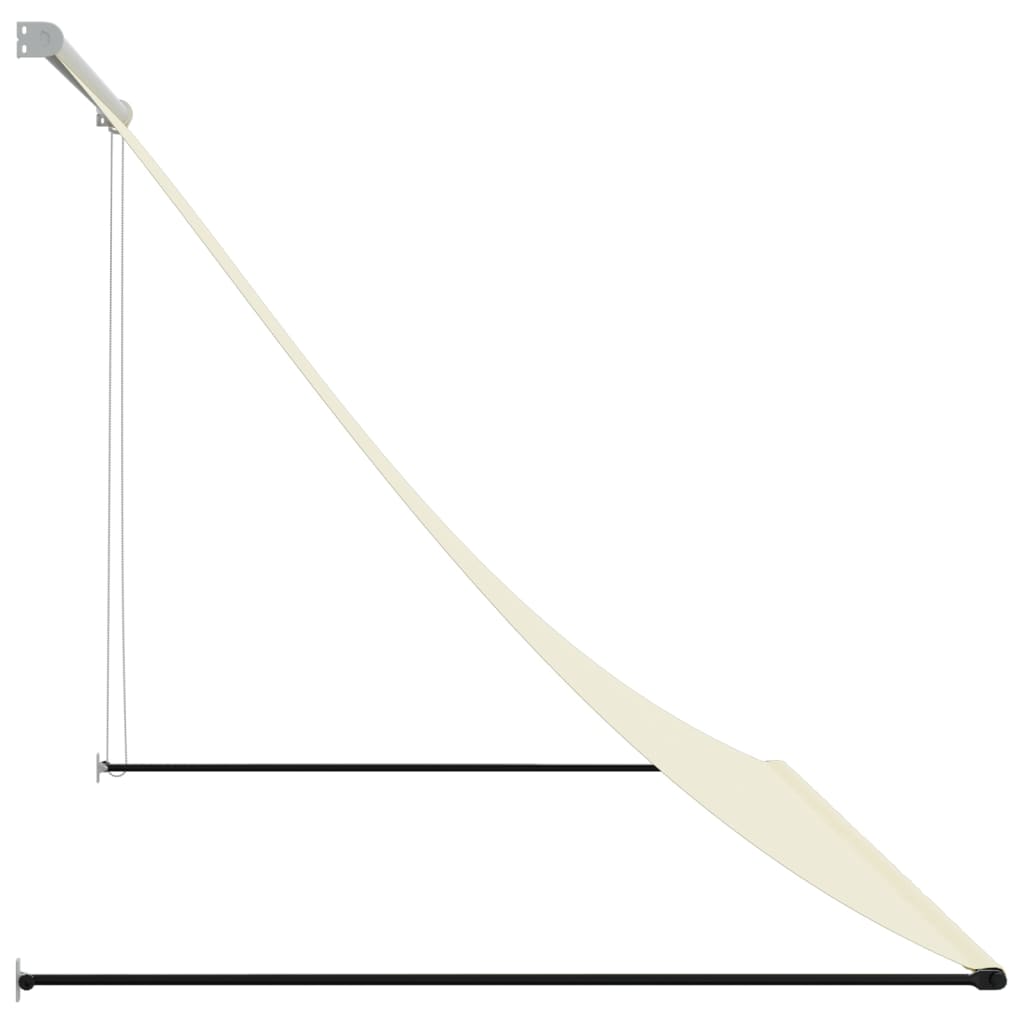 Tenda da Sole Retrattile Crema 250x150 cm in Tessuto e Acciaio
