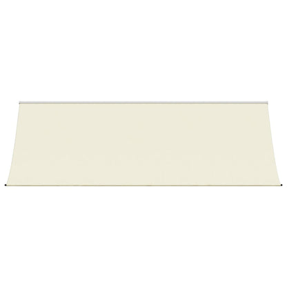 Tenda da Sole Retrattile Crema 350x150 cm in Tessuto e Acciaio