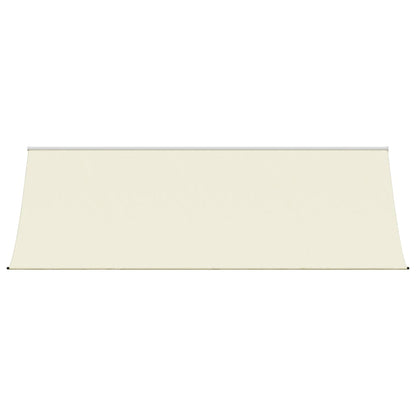 Tenda da Sole Retrattile Crema 400x150 cm in Tessuto e Acciaio