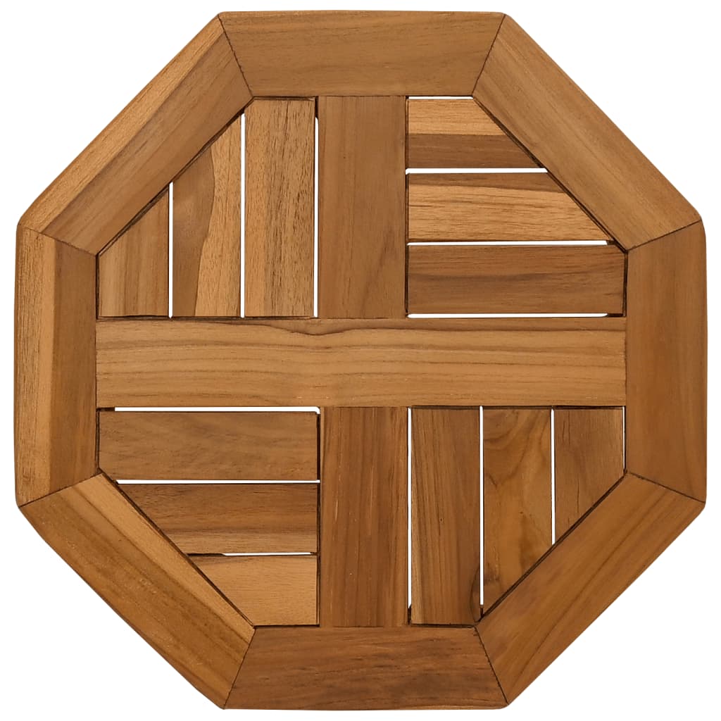 Piano per Tavolo 40x40x2,5 cm Ottagonale Legno Massello Teak