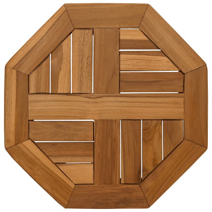 Piano per Tavolo 40x40x2,5 cm Ottagonale Legno Massello Teak