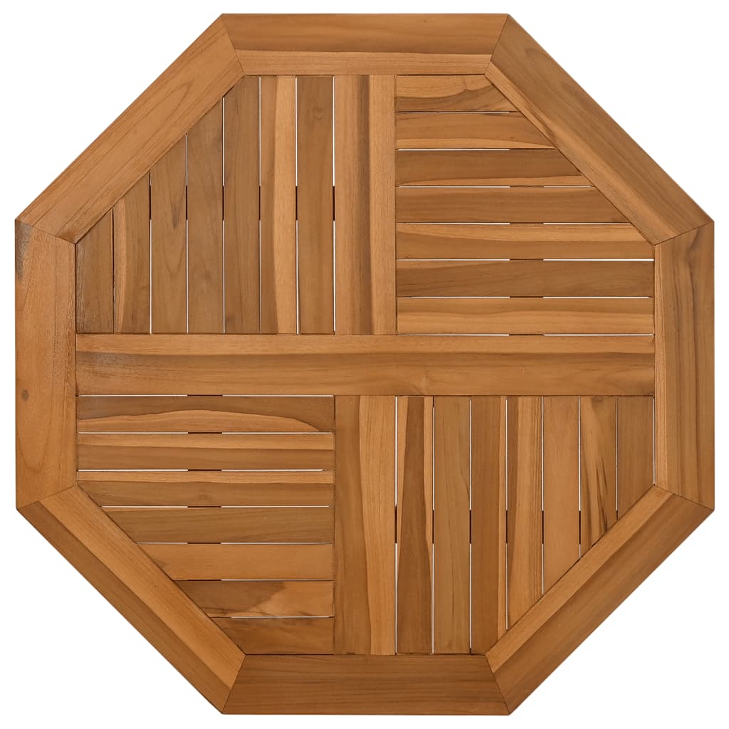 Piano per Tavolo 60x60x2,5 cm Ottagonale Legno Massello di Teak