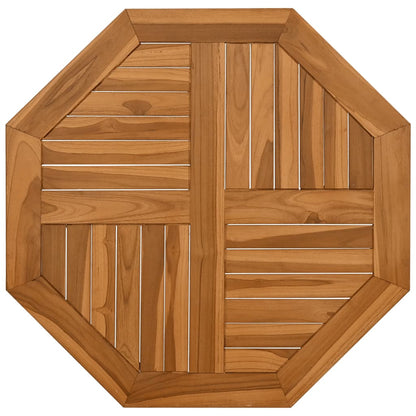 Piano per Tavolo 70x70x2,5 cm Ottagonale Legno Massello di Teak