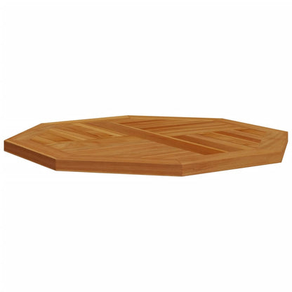 Piano per Tavolo 70x70x2,5 cm Ottagonale Legno Massello di Teak