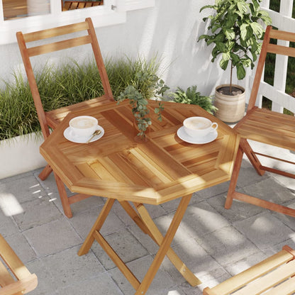 Piano per Tavolo 70x70x2,5 cm Ottagonale Legno Massello di Teak