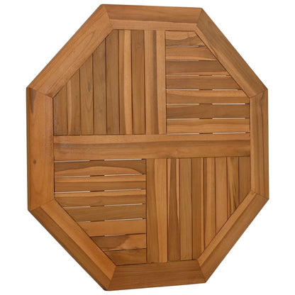 Piano per Tavolo 80x80x2,5 cm Ottagonale Legno Massello di Teak