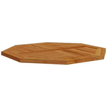 Piano per Tavolo 80x80x2,5 cm Ottagonale Legno Massello di Teak