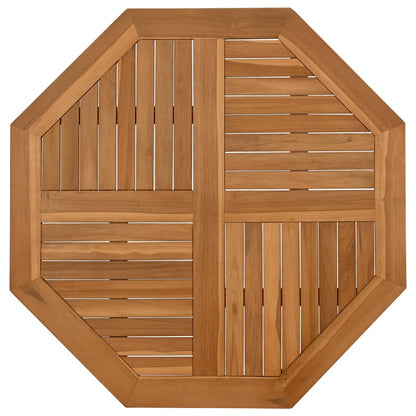 Piano per Tavolo 90x90x2,5 cm Ottagonale Legno Massello di Teak