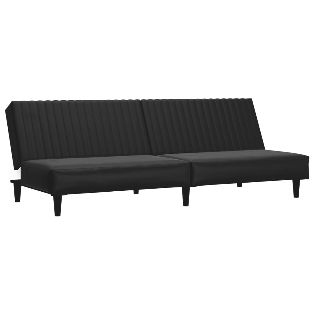 Set di Divani 2 pz Nero in Similpelle