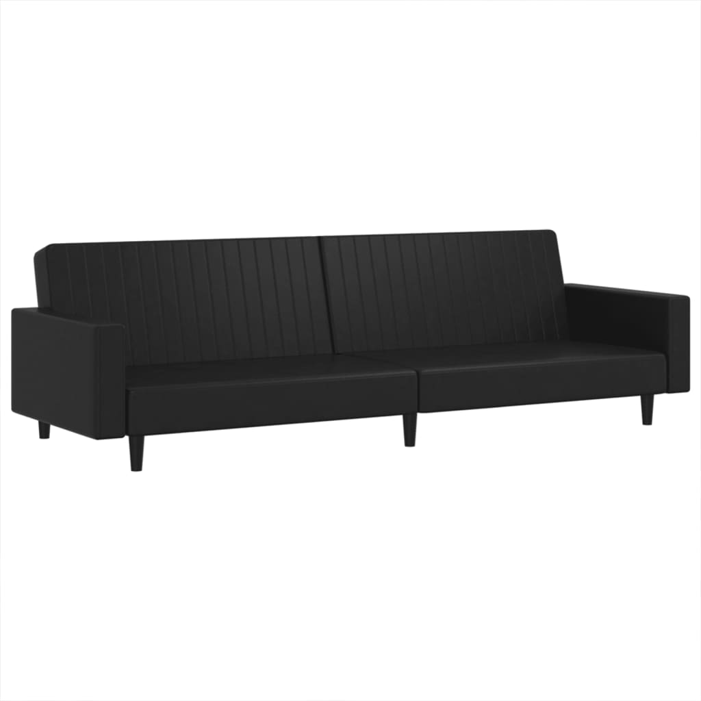Set di Divani 2 pz Nero in Similpelle