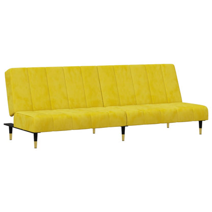 Set di Divani 2 pz Giallo in Velluto