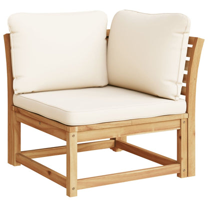 Set Salotto da Giardino 7 pz con Cuscini Legno Massello Acacia