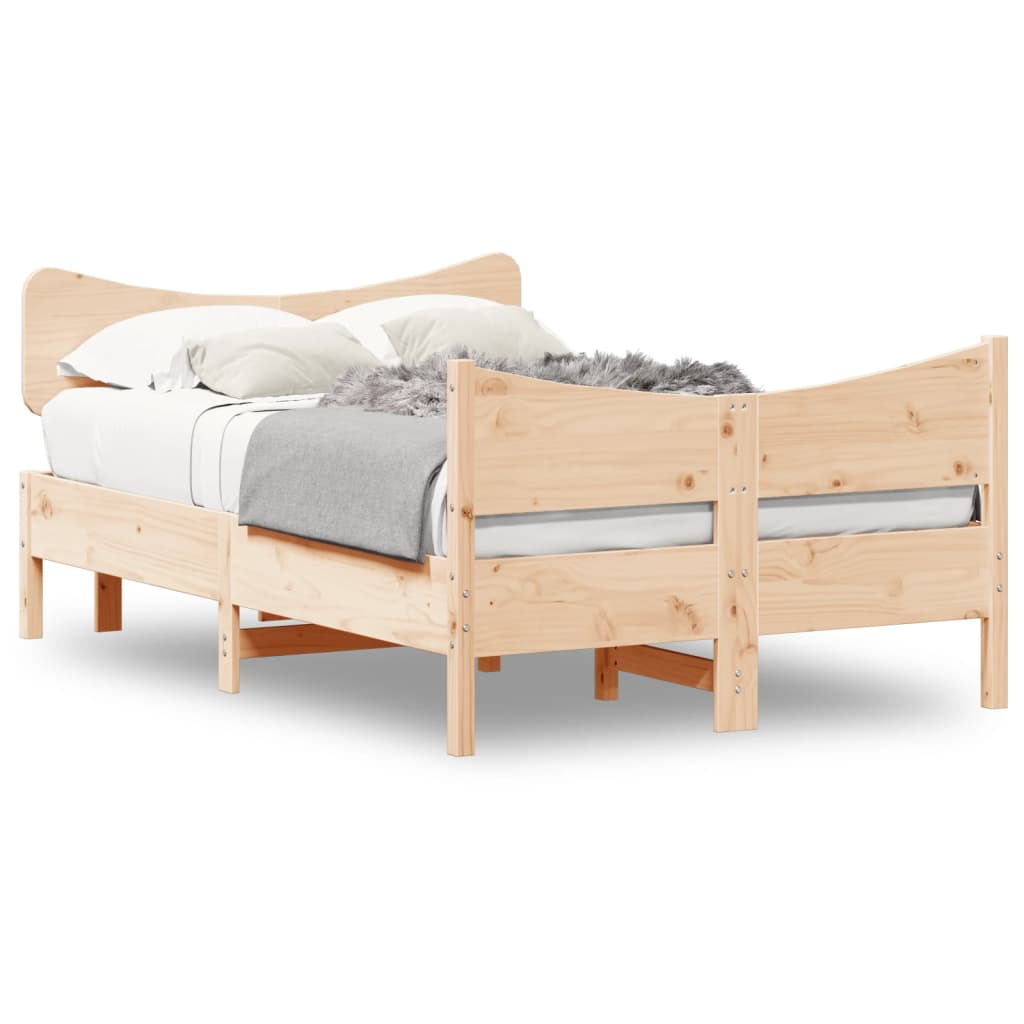 Letto senza Materasso 120x190 cm in Legno Massello di Pino