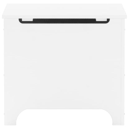 Contenitore con Coperchio RANA Bianco 60x49x54 cm Massello Pino