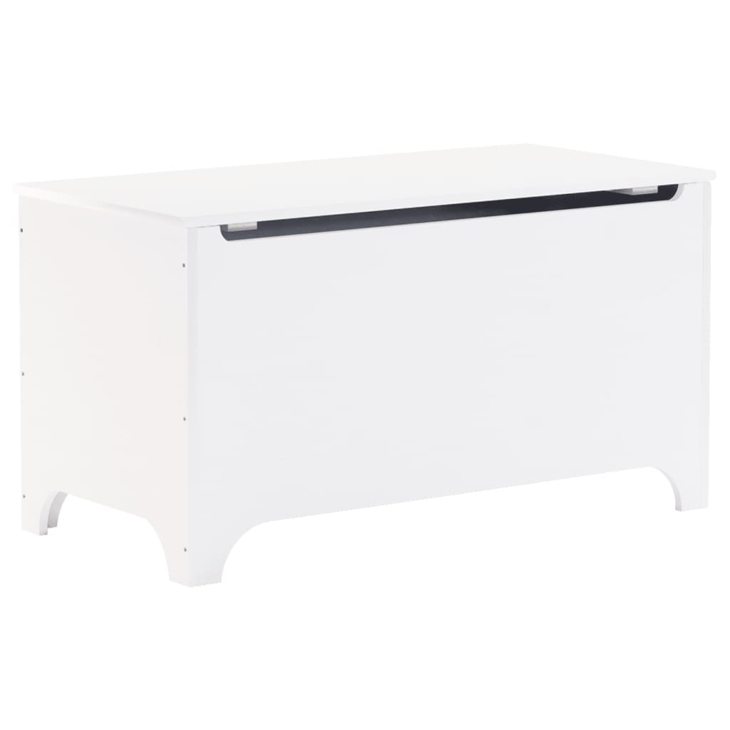 Contenitore con Coperchio RANA Bianco 100x49x54cm Massello Pino