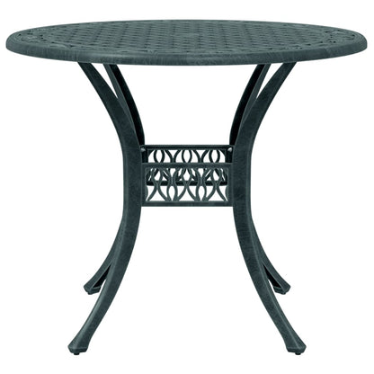 Set da BistrÃƒÂ² 3 pz Verde in Alluminio Pressofuso