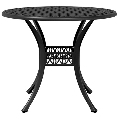 Set da Bistrot 3 pz Nero in Alluminio Pressofuso