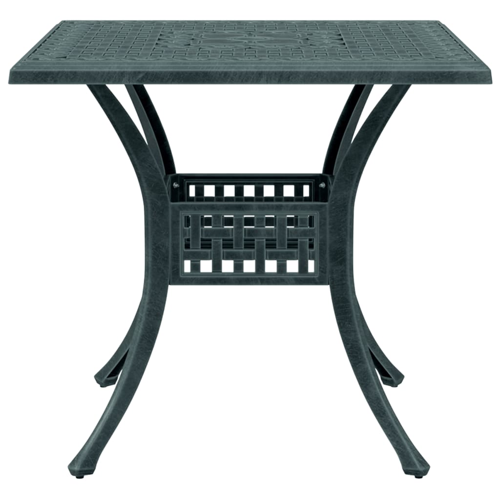 Set da BistrÃƒÂ² 3 pz Verde in Alluminio Pressofuso