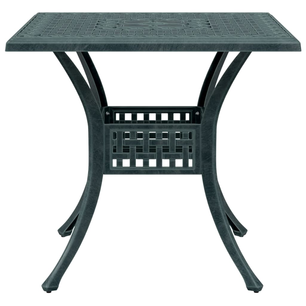 Set da BistrÃƒÂ² 3 pz Verde in Alluminio Pressofuso