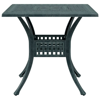 Set da BistrÃƒÂ² 3 pz Verde in Alluminio Pressofuso