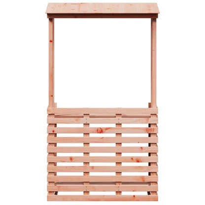 Tavolo Bar da Esterno con Tetto 112,5x57x195,5cm Legno Massello