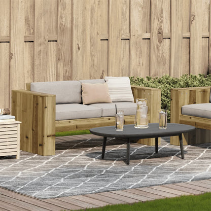 Divano da Giardino 2 Posti 134x60x62 cm Legno Impregnato Pino